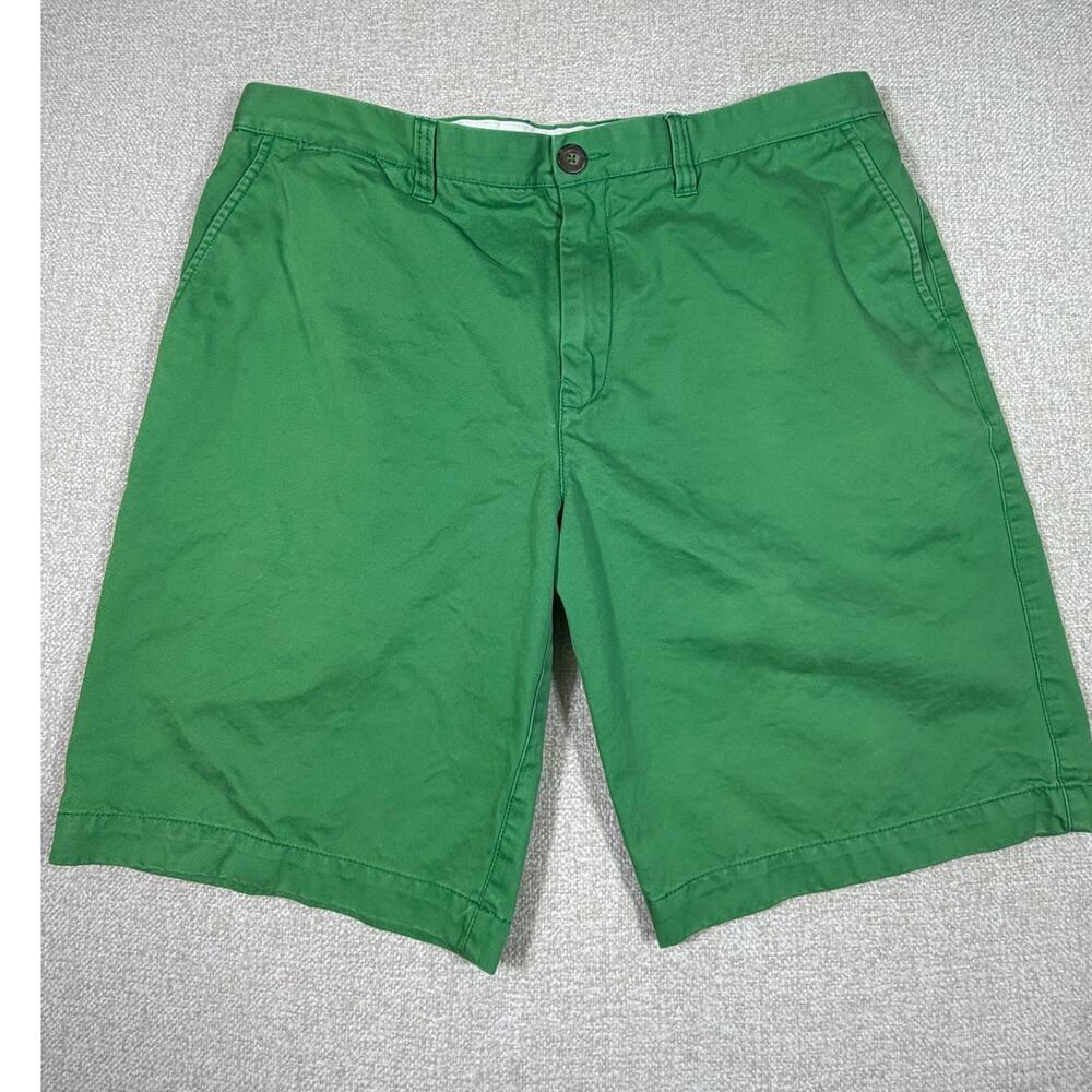 Boden Men 40 Green Walking Shorts Casual Flat Front Summer Wear Cotton Menswear